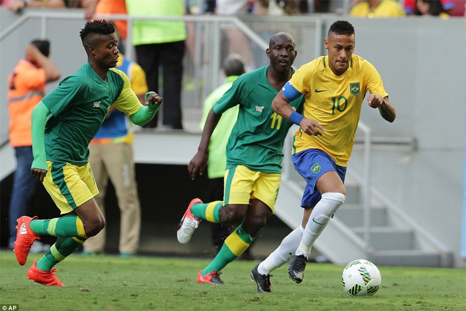 U23 Brazil vs U23 Nam Phi, bóng đá nam olympic