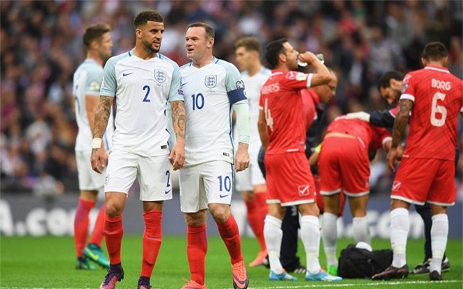 Anh vs Malta, video bàn thắng Anh 2-0 Malta, vòng loại World Cup 2018, Anh, Malta, Rooney