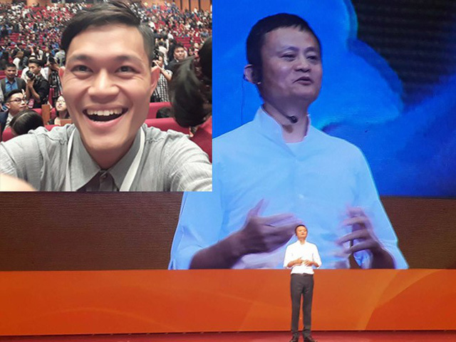
Đức Minh rất phấn khích khi được tham gia buổi giao lưu cùng tỷ phú Jack Ma
