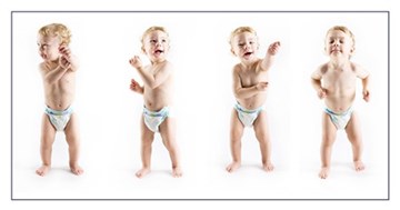 Xem các em bé mặc tã nhảy điệu 