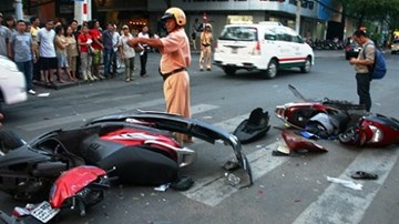 TP.HCM: Tai nạn giao thông dịp Tết Dương lịch tăng cao