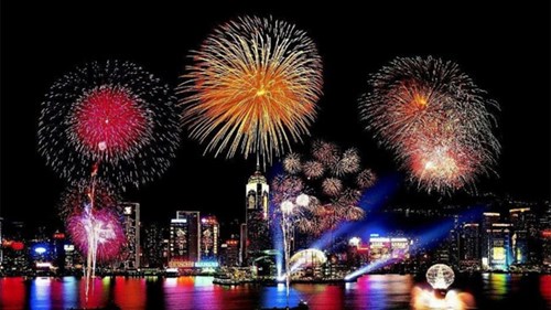 Màn pháo hoa tuyệt đẹp đón năm mới 2015
