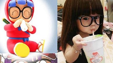 Vẻ xinh xắn của cô bé giống nhân vật truyện tranh gây sốt