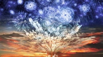 Xe chở pháo hoa nổ trên đường cao tốc đóng băng