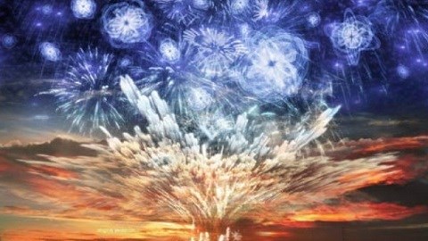 Xe chở pháo hoa nổ trên đường cao tốc đóng băng