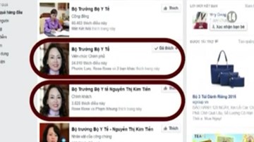 Nhiễu loạn thông tin về Facebook của Bộ trưởng Y tế