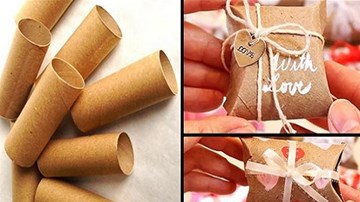 Độc đáo với hộp quà Valentine từ... lõi giấy vệ sinh