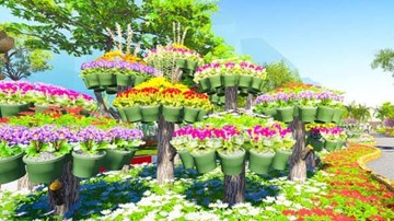 Khai mạc đường hoa Hàm Nghi Tết Ất Mùi 2015