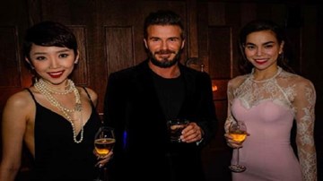 Cuộc hội ngộ của Beckham, Hà Hồ và Tóc Tiên