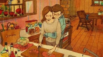 Bộ tranh cực đáng yêu về cuộc sống vợ chồng hạnh phúc