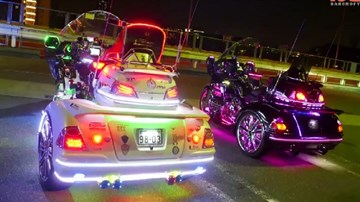 Dàn xe gắn đèn LED 