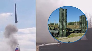 Binh sĩ Nga hú vía vì tên lửa S-300 nổ ngay trên bệ phóng