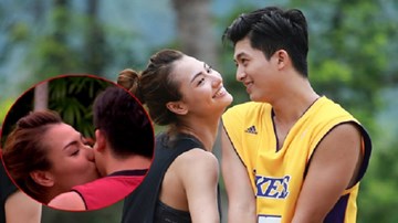 Hồng Quế công khai hôn Harry Lu trên sóng truyền hình