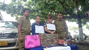 Bắt 2 “nữ quái” vận chuyển 41 bánh heroin