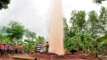 Có nhiều giếng nước tự phun ở Việt Nam