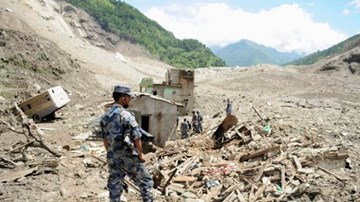 Lở đất tại Nepal, ít nhất 15 người thiệt mạng
