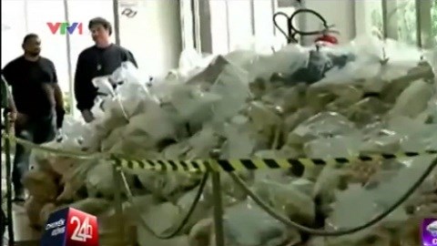 Brazil: Thu giữ 15 tấn ma tuý giấu trong container