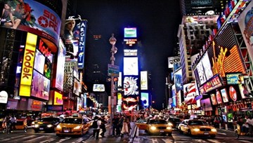 Sức hấp dẫn của Quảng trường Thời đại New York, Mỹ