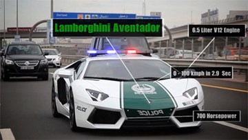 Cảnh sát Dubai đi tuần với Lambo, Ferrari và Camaro