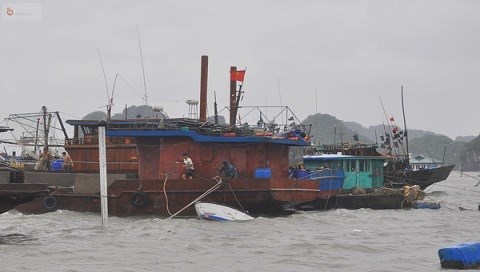 Ngư dân Bạch Long Vĩ chuẩn bị đón cơn bão số 1