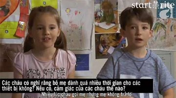 Video trẻ chia sẻ về việc bố mẹ dùng các thiết bị công nghệ gây sốc
