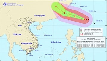 Siêu bão Dujuan ảnh hưởng tới khu vực bắc biển đông