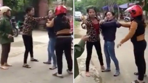 Cô gái bị 3 phụ nữ đánh ghen tơi bời giữa phố núi Hương Khê
