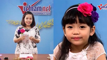 Mẹ khéo tay dành vài phút làm bờm xinh tặng bé