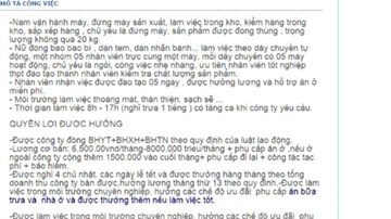 Lật tẩy chiêu lừa đảo tuyển dụng lao động qua mạng
