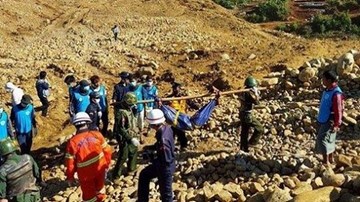 Sập mỏ ngọc ở Myanmar Hơn 300 người đã chết, mất tích