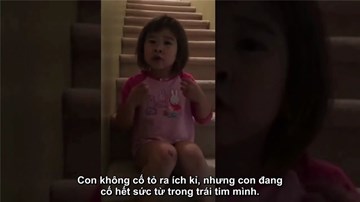 Bé gái 6 tuổi 'dạy' bố mẹ đừng ly hôn thu hút cộng đồng mạng