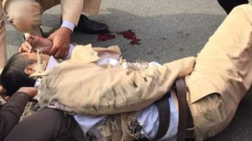 CSGT bị xe tải vi phạm tông trực diện, kéo lê hơn 100m