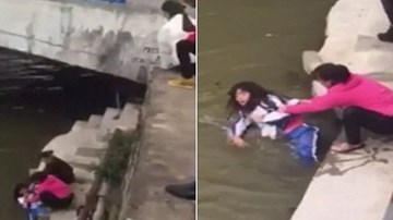 Mẹ dọa ném con gái xuống sông vì bị điểm kém