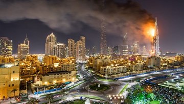 Bên trong khách sạn 5 sao ở Dubai bị thiêu rụi trong đêm giao thừa