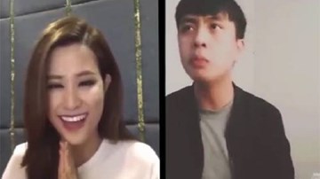 Hot boy vừa ăn bánh vừa song ca với Đông Nhi gây sốt