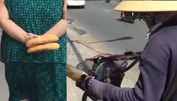 Thùng bánh mỳ từ thiện: Người nghèo lấy 1, người khá giả lấy vài chiếc