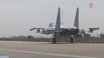 SU-35S lần đầu làm nhiệm vụ ở Latakia, Syria