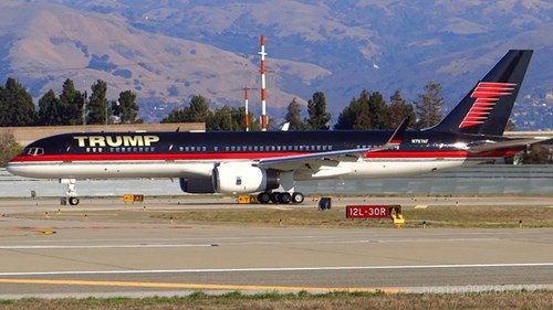 Chuyên cơ xa xỉ của tỷ phú Donald Trump