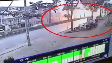 Camera an ninh ghi lại khoảnh khắc nổ kinh hoàng ở Văn Phú