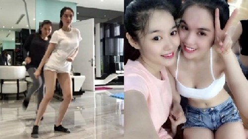 Ngọc Trinh trổ tài nhảy Shuffle đáng yêu