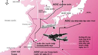 Mỹ không công nhận vùng nhận dạng phòng không của Trung Quốc ở Biển Đông