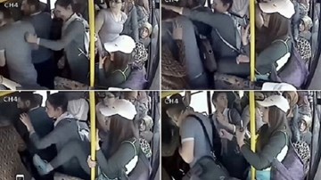 Kẻ phô dâm bị nhiều cô gái đánh hội đồng trên xe buýt