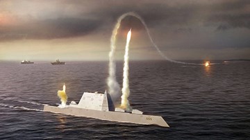 Siêu hạm Zumwalt hủy diệt mục tiêu không cần tên lửa