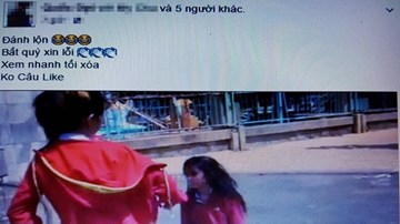 Nữ sinh cấp 2 đánh bạn vì ghen tuông trên Facebook