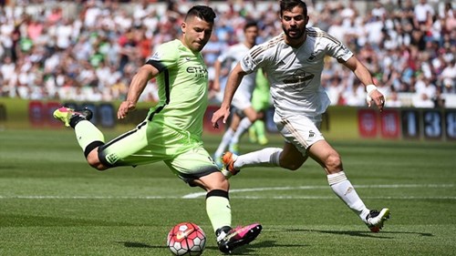 Hòa Swansea, Man City giành vé dự Champions League