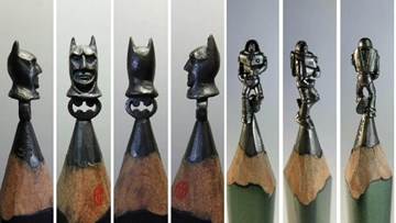 Những tác phẩm điêu khắc cực đẹp và tinh xảo trên ruột bút chì