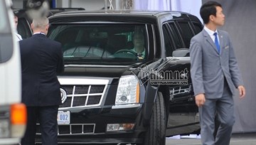 Nữ tài xế lái Cadillac One cho Tổng thống Obama ở HN