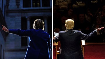 Bầu cử Tổng thống Mỹ: Bà Hillary Clinton bất ngờ bỏ xa ông Donald Trump