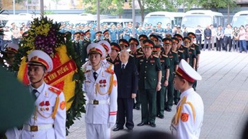 Lãnh đạo Đảng, Nhà nước viếng các liệt sỹ phi hành đoàn Casa 212