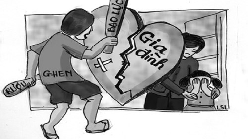 Trút mưa dao lên người vợ trẻ
